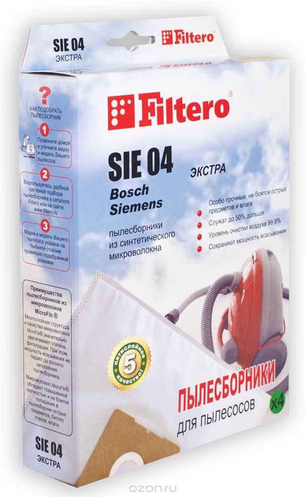 Filtero SIE 04  -  Bosch  Siemens, 4 