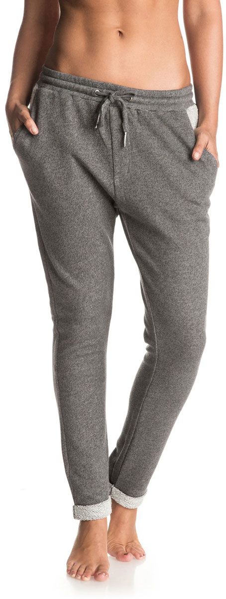 Брюки спортивные женские Roxy Signature Pant, цвет: серый. ERJFB03097-KPGH. Размер XS (40)