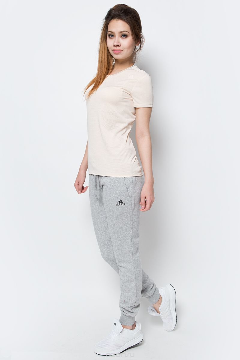 Брюки спортивные женские adidas Ess Solid Pant, цвет: серый. S97160. Размер S (42/44)