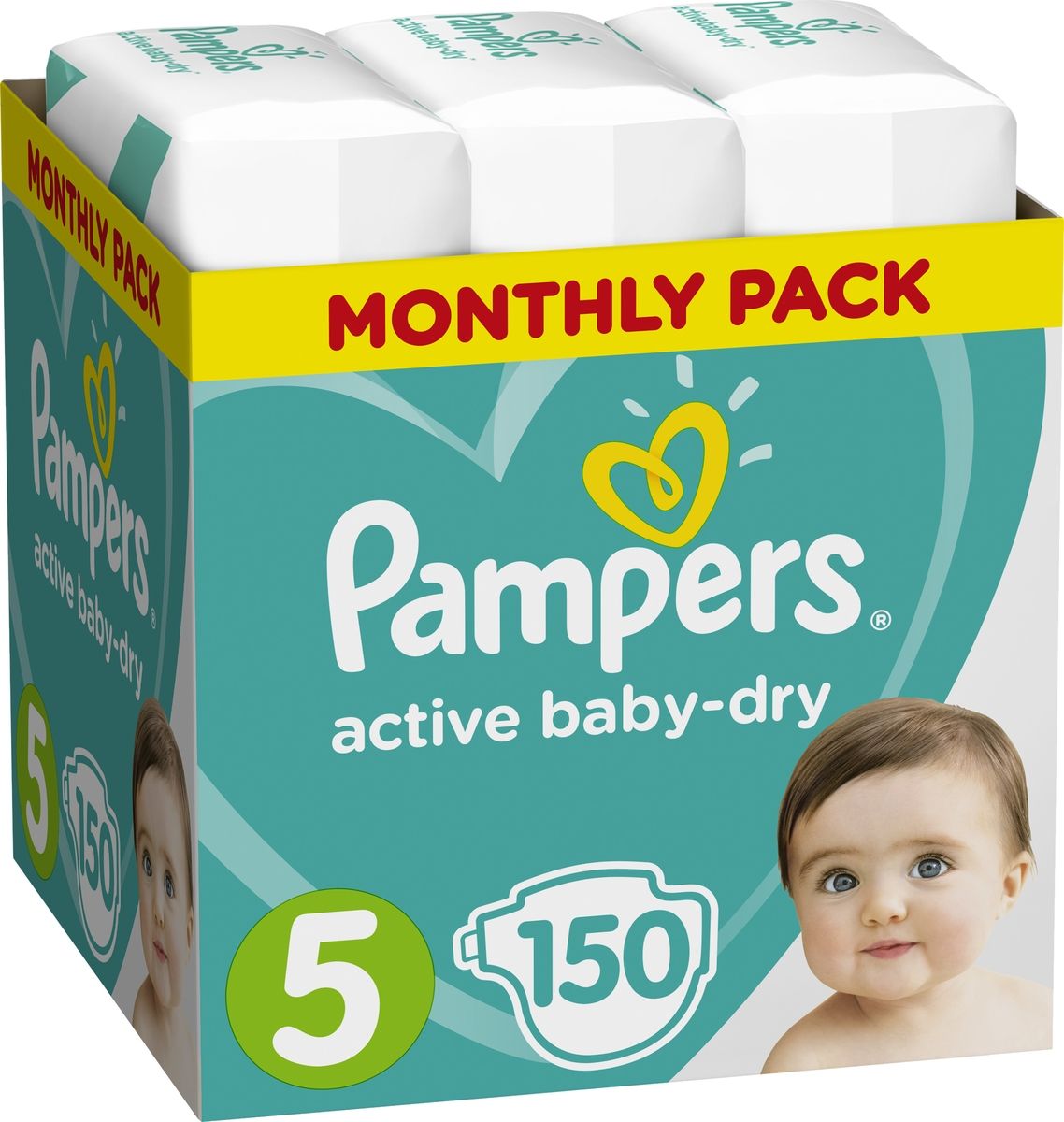 Pampers  Active Baby-Dry 11-16  Junior 150 